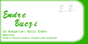 endre buczi business card